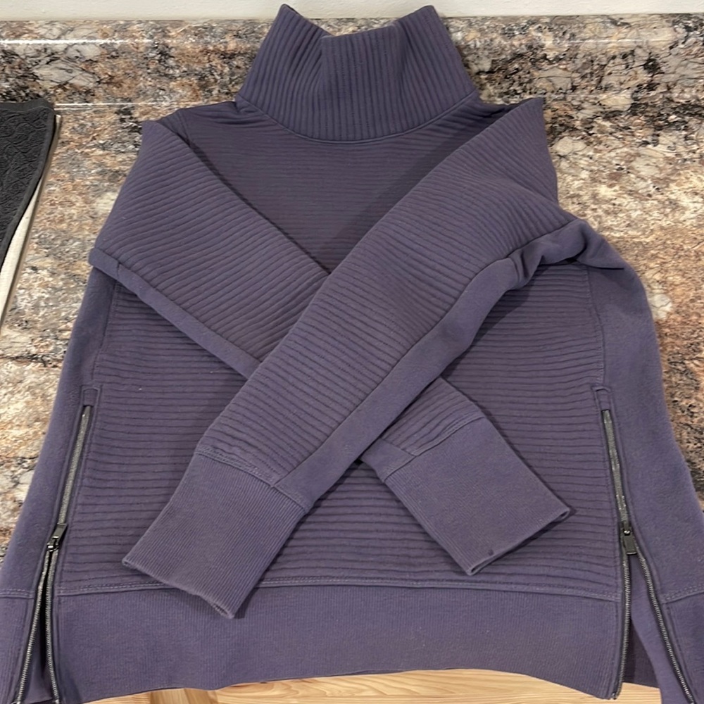 Purple turtle neck
